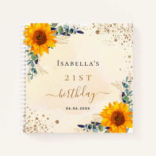 Filmfebloem Eucalyptus golden Notitieboek (Voorkant)