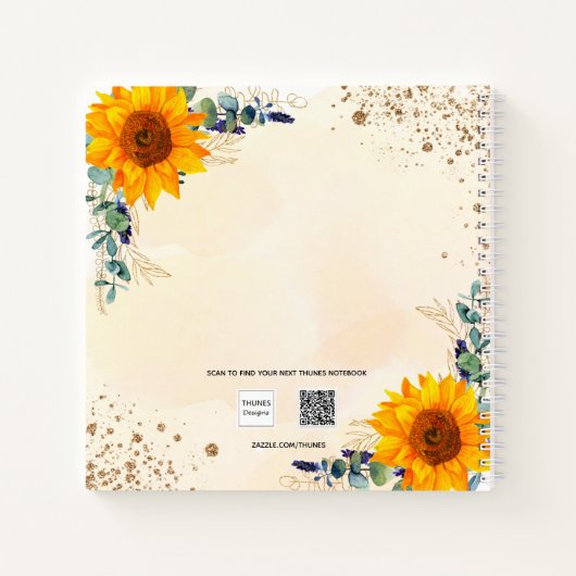 Filmfebloem Eucalyptus golden Notitieboek (Achterkant)