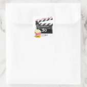Filmfeest 30e verjaardag vierkante sticker (Tas)