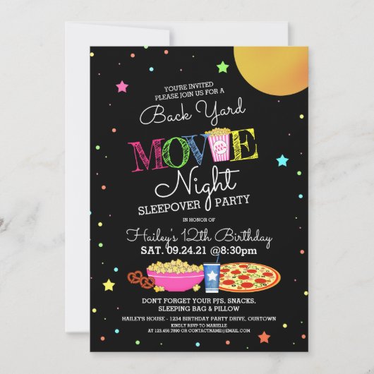 Filmfeest in de achtertuin kaart (Voorkant)