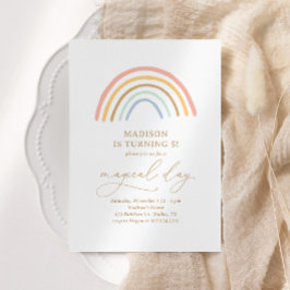 Filmfeest in roze regenboogmeisjes kaart