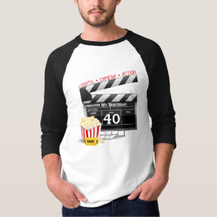 Filmfeest op 40e verjaardag t-shirt