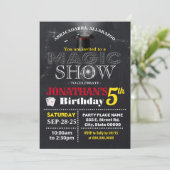 Filmfeest op show kaart (Staand voorkant)