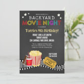 Filmfeest ter hoogte van nacht kaart (Staand voorkant)