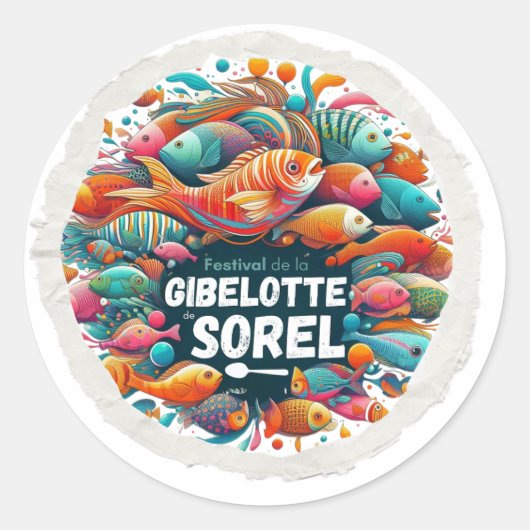 Filmfestival van Sorel Ronde Sticker (Voorkant)
