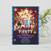 Filmfilm over bioscoopbezoekers kaart (Staand voorkant)