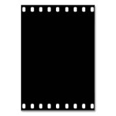 Filmfilm Reel Zwart-wit bruiloft Kaart (Achterkant)