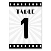 Filmfilm Reel Zwart-wit bruiloft Kaart (Voorkant)