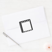 Filmfilm Sjabloon 35 mm Filmster Hollywood Film Ci Vierkante Sticker (Envelop)