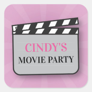 Filmfilm van Birthday Party Stickers Film Cinema N