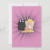 Filmfilmfilm - Birthday Party roze nodigt uit Kaart (Achterkant)