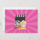 Filmfilmfilm - Birthday Party Uitzicht uitnodigen Kaart (Achterkant)