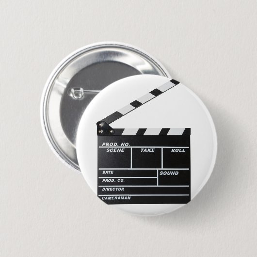 filmfilmklapperbord ronde button 5,7 cm (Voorkant /achterkant)