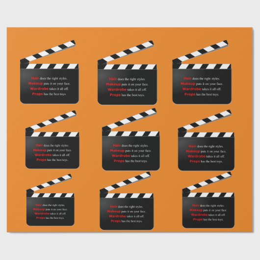 Filmfilmkreeften wikkelen de Haar en Makeup in elk Cadeaupapier (Vlak)