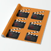 Filmfilmkreeften wikkelen de Haar en Makeup in elk Cadeaupapier (Uitgerold)