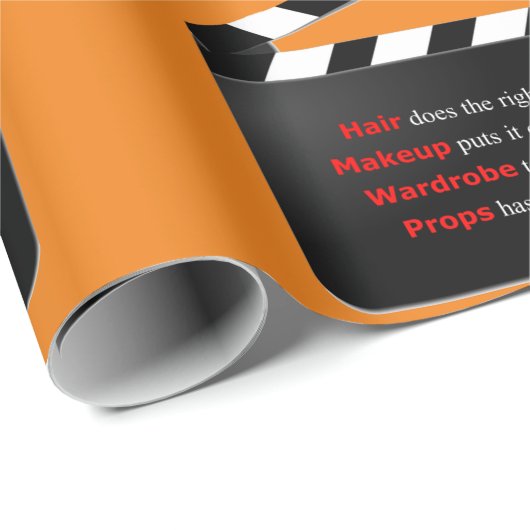 Filmfilmkreeften wikkelen de Haar en Makeup in elk Cadeaupapier (Rol Hoek)