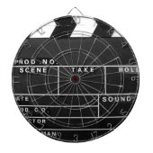 filmfilmmakers Clapper board-ontwerp Dartbord (Voorkant)