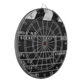 filmfilmmakers Clapper board-ontwerp Dartbord (Voorkant Links)