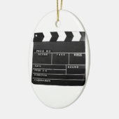 filmfilmmakers Clapper board-ontwerp Keramisch Ornament (Links)