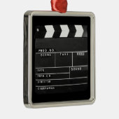 filmfilmmakers Clapper board-ontwerp Metalen Ornament (Rechts)