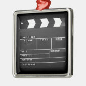 filmfilmmakers Clapper board-ontwerp Metalen Ornament (Links)