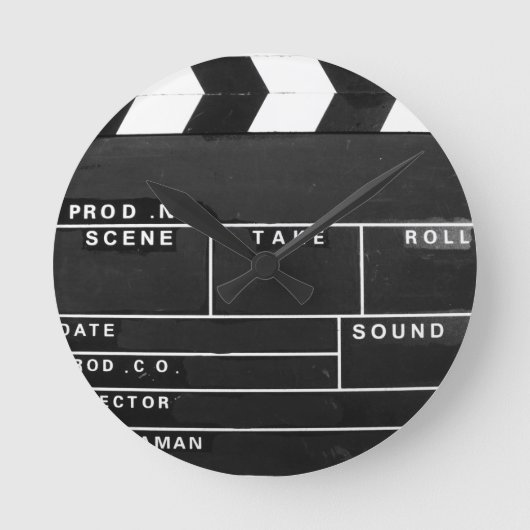filmfilmmakers Clapper board-ontwerp Ronde Klok (Voorkant)