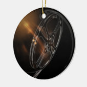 Filmfilmproductie koelen keramisch ornament (Links)