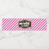 Filmflaconetiket 's nachts - Meisje Waterfles Etiket (Enkel label)