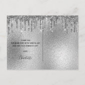 Filmfluitje van de aarde modern bedankt briefkaart (Achterkant)