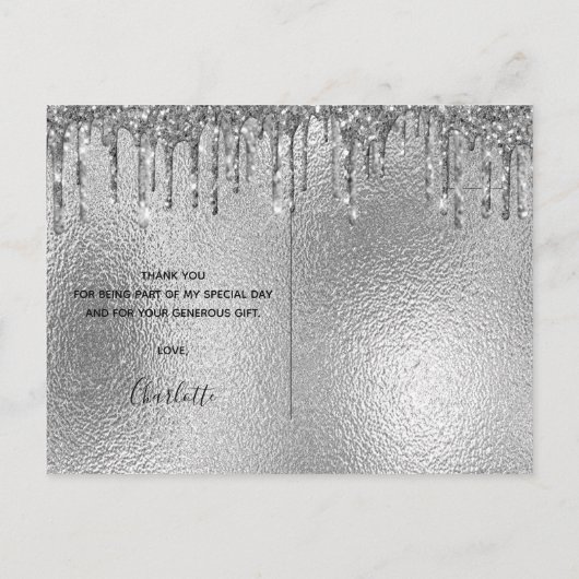 Filmfluitje van de aarde modern bedankt briefkaart (Achterkant)