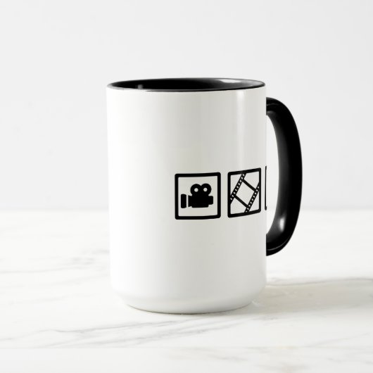 Filmfolie, camera met klapper mok (Voorkant rechts)