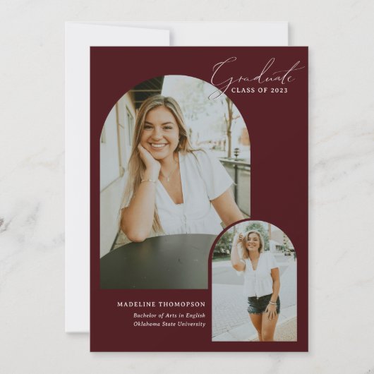 Filmfoto van Bourgogne Afstuderen met flitsscript Aankondiging (Voorkant)