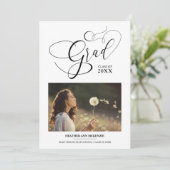 Filmfoto van Chic Black Modern van whimsical Afstu Kaart (Staand voorkant)