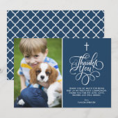 Filmfoto van de eerste Heilige Communie Bedankkaart (Voorkant / Achterkant)