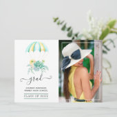 Filmfoto van parachute Afstuderen Aankondiging (Staand voorkant)