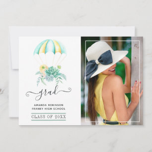 Filmfoto van parachute Afstuderen Aankondiging