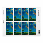 Filmfotografie kunst leuk landschapsschilderij etiket (Full Sheet)