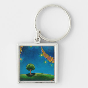 Filmfotografie kunst leuk landschapsschilderij sleutelhanger