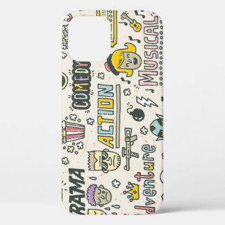 Filmgenres: TV-Shows Doodle Set Case-Mate iPhone Case