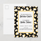 Filmhuis Popcorn Thema Verjaardag Uitnodiging Briefkaart (Voorkant / Achterkant)