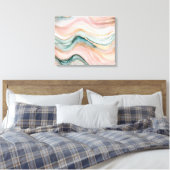 Filmige Pastel Agate Canvas Afdruk (Insitu (Slaapkamer))