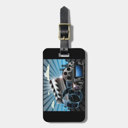 filmindustrie bagagelabel (Voorkant verticaal)