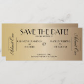 Filmkaart Save the Date-aankondiging (Gold2) Save The Date (Voorkant / Achterkant)