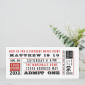  filmkaartje Birthday Kaart (Staand voorkant)