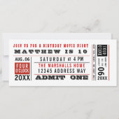  filmkaartje Birthday Kaart (Voorkant)