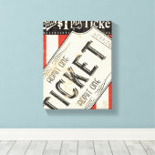 filmkaartje canvas afdruk (Insitu (Houten vloer))