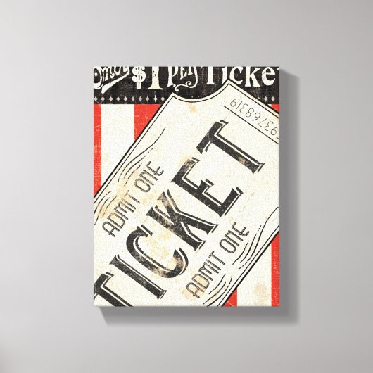 filmkaartje canvas afdruk (Voorkant)