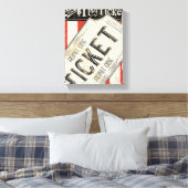 filmkaartje canvas afdruk (Insitu (Slaapkamer))