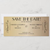 Filmkaartje Save the Date-aankondiging (Gold2) Save The Date (Voorkant)