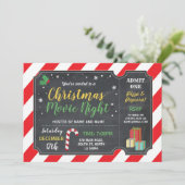 Filmkaartje voor kerstfeestjes kaart (Staand voorkant)